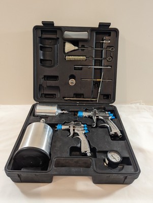DeVilbiss StartingLine HVLP Gravity Feed Auto Paint, Primer Spray Gun Kit 802343