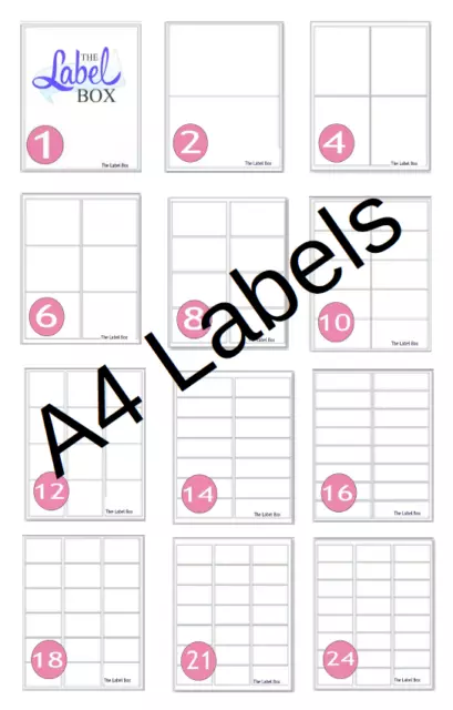 A4 Self Adhesive White Address Labels Stickers Laser Inkjet Copier Printers