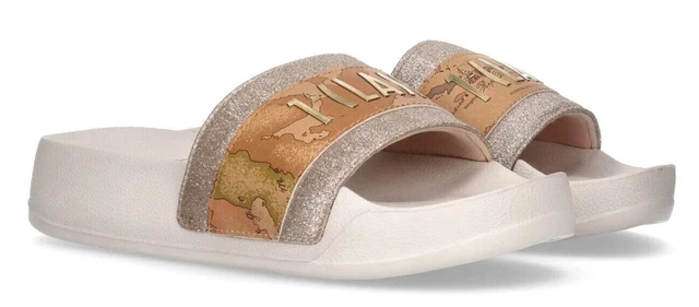 Alviero martini 1° Class Line Junior N1558 0496 Slippers Women's Shoes Platinum