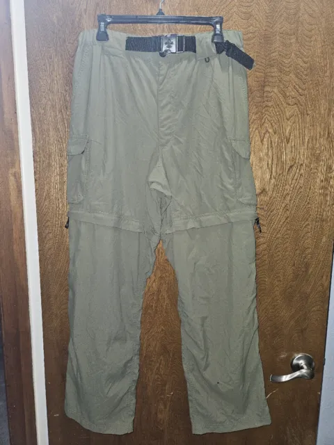 Boy Scouts of America BSA Men Green Switchback Convertible Uniform Pants 30"