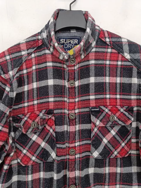 SUPERDRY MEN'S JACKET XL Multi Checkered 100% Cotton Overcoat $24.07 ...