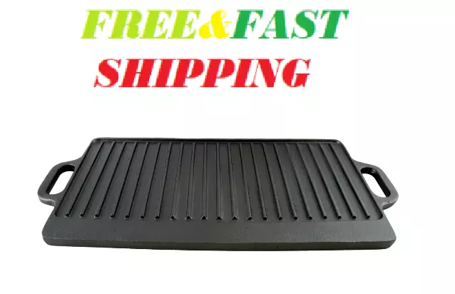 Addlestone Cast Iron Reversible Griddle with Handles free shipping