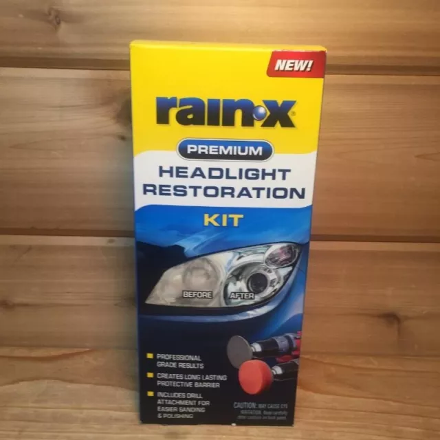 Rain-X  Auto Car Truck  Premium Headlight  Restoration Kit  Long Lasting  SEALED