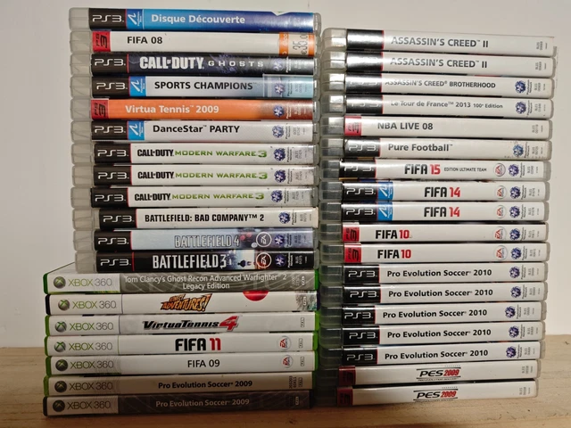 Lot De 11 Jeux Xbox 360 Avec Boîtiers Et Notices - Bon état - UFC 3 Inclus
