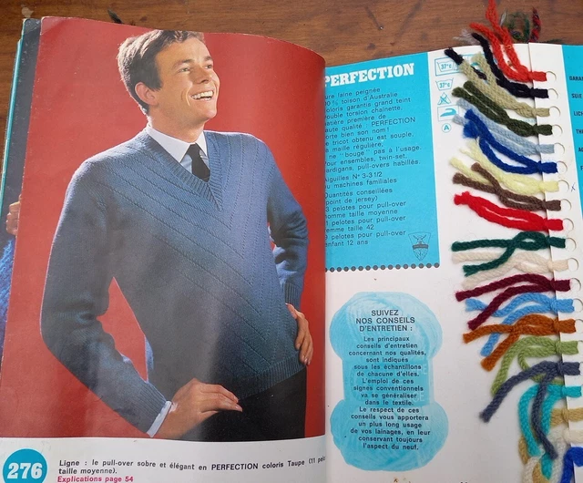 Ancien catalogue Bergère de France / Lainage / Echantillons / Saison 1965/ 66 4