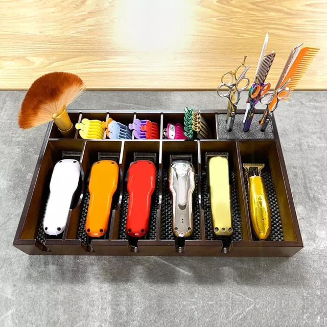 Wooden Hair Styling Tools Organizer Hair Desktop Organizer for Stylists Groomer