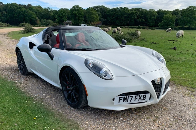 Alfa Romeo 4C Spider Self Drive Hire Wedding Prom Car Rental Wiltshire Hampshire