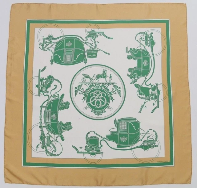 Superb Hermès scarf "Ex - Libris" / "Hermès Scarf "Ex - Libris"