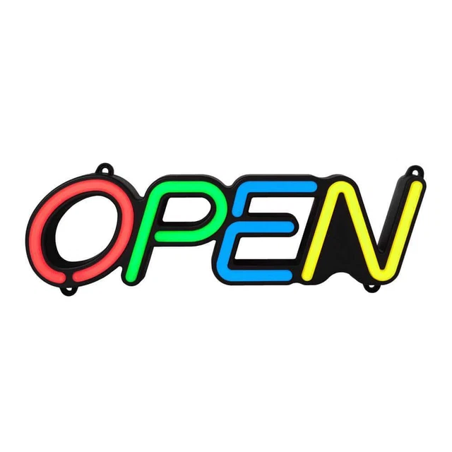 ROYAL SOVEREIGN Business LED Open Sign 18.55" X 1.66" X 5.82" Indoor Multi-Color