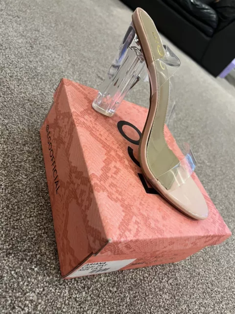 Ariana strappy sandal hotsell in clear perspex