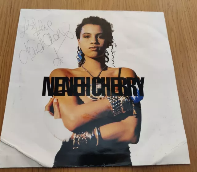 Signed! Neneh Cherry Raw Like Sushi Vinyl Record LP Autograph