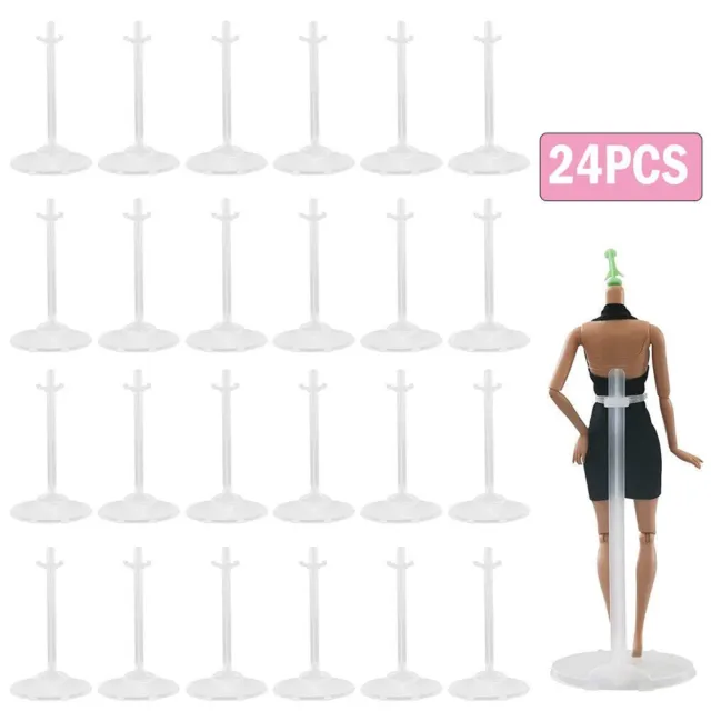 24Pcs Doll Stand Display Holder For Monster High Doll Support For 9-12in Dolls