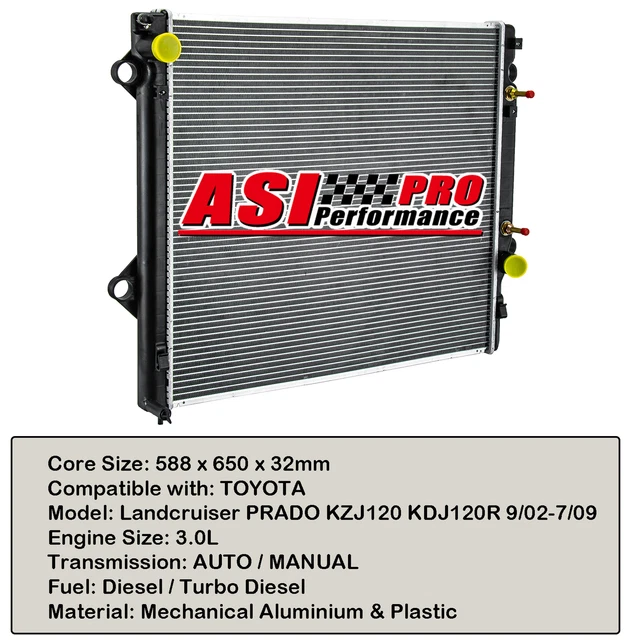 AUS RADIATOR FOR TOYOTA Landcruiser PRADO KZJ120 KDJ120 3L Diesel 9/02 ...