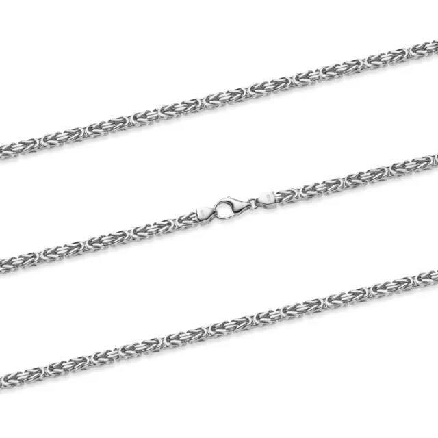 Königskette Halskette oder Armband Breite 2,5 mm - massiv 925 Sterlingsilber