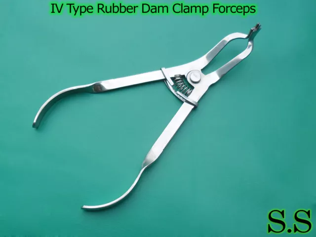6 Pieces IV Type Rubber Dam Clamp Forceps Premium Dental Tool