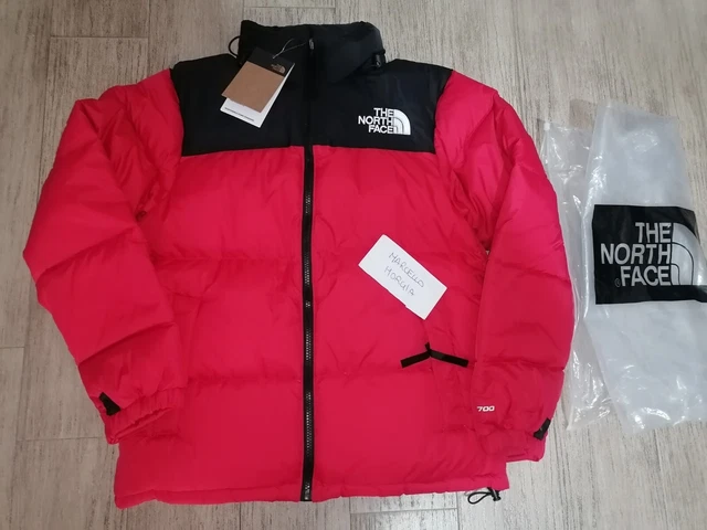 Giubbotto Piumino uomo donna the north face Nuptse 700 ROSSO TAGLIA S