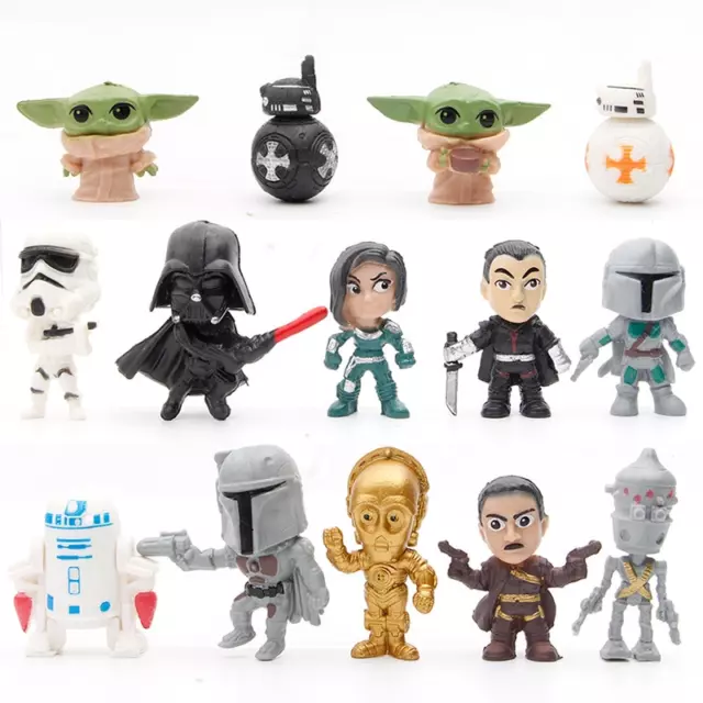 Star Wars Tortenaufleger Geburtstag Kinder Erwachsene Tortendeko Figuren Spielzeugaufleger