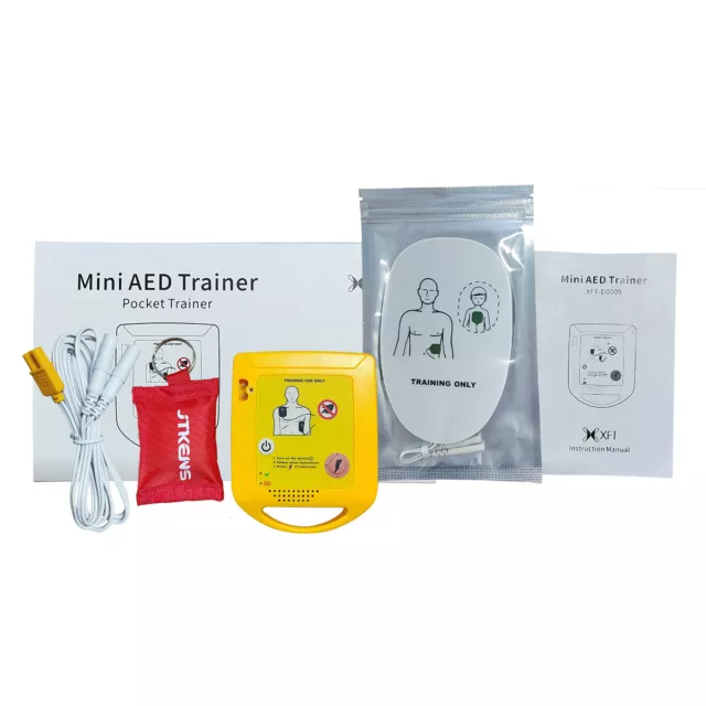 ##5-PACK## XFT-D0009 Mini AED Trainer Emergency First Aid Training Defibrillator