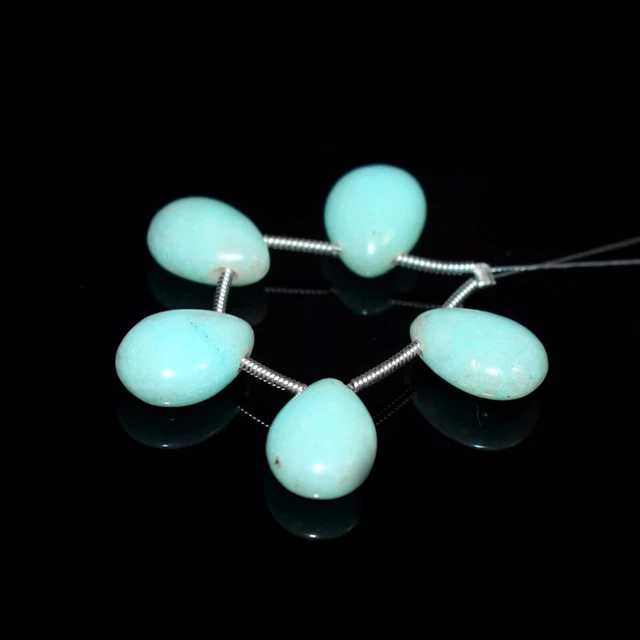 Lot de 5 perles de pierres précieuses en vrac en forme de cœur en forme de...