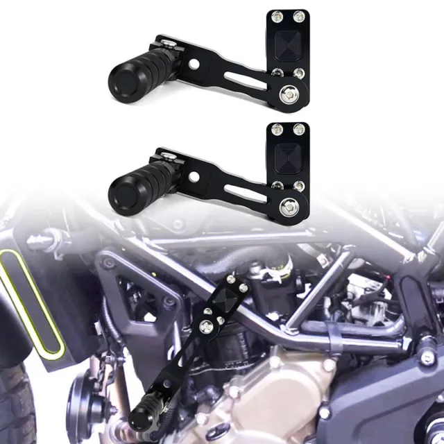 Aluminum Multi-angle Adjustable And Foldable Plate Support Fit For BMW Black