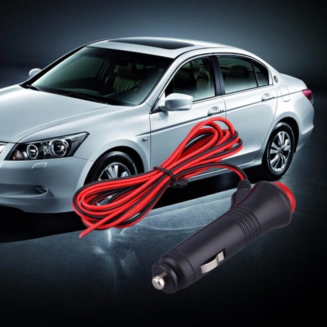 Car Lighter Socket Motorcycle Boat Power Plug Outlet With ON OFF Button Switch