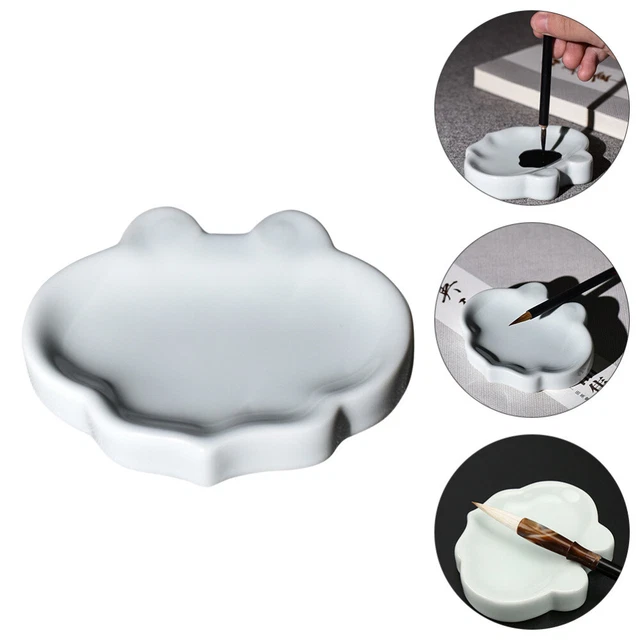 1Pc Tinte Gericht Malerei Inkstone Kalligraphie Pinsel Tablett