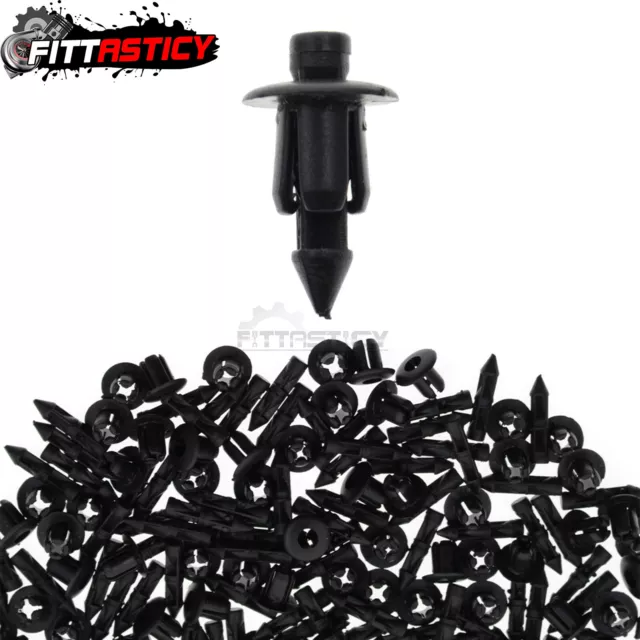 6mm For GSXR 1300 1000 750 600 Push In Type Rivets Fastener Pin Clips 100x