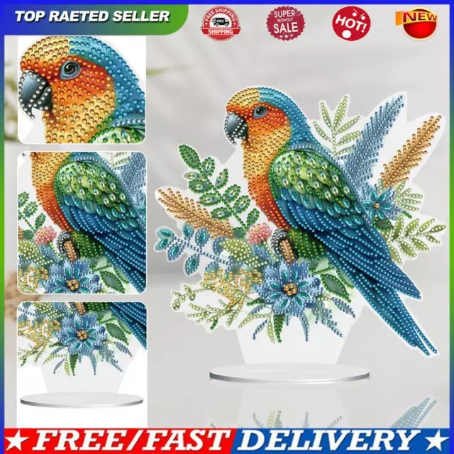 Parrot Diamond Painting Desktop Decoration Acrylic Special Shape for Home Decor