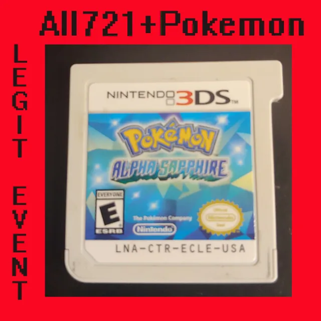 Pokemon Alpha Sapphire Loaded With All 721 + 120+ Legit Event Pokemon Unlocked