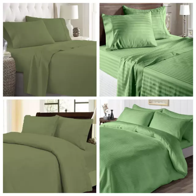 1000 TC Egyptian Cotton Moss Premium Bedding Collection Select Item