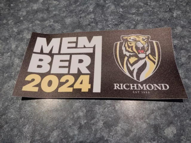 Official Afl Richmond Tigers 2024 Members Sticker