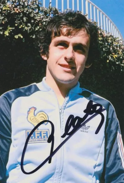 Michel Platini original signiertes Foto 10 x 15 cm