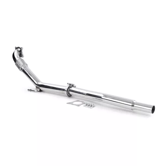 Downpipe da corsa acciaio inox per Audi A3 TT VW Golf 5 6 Jetta Scirocco Tiguan