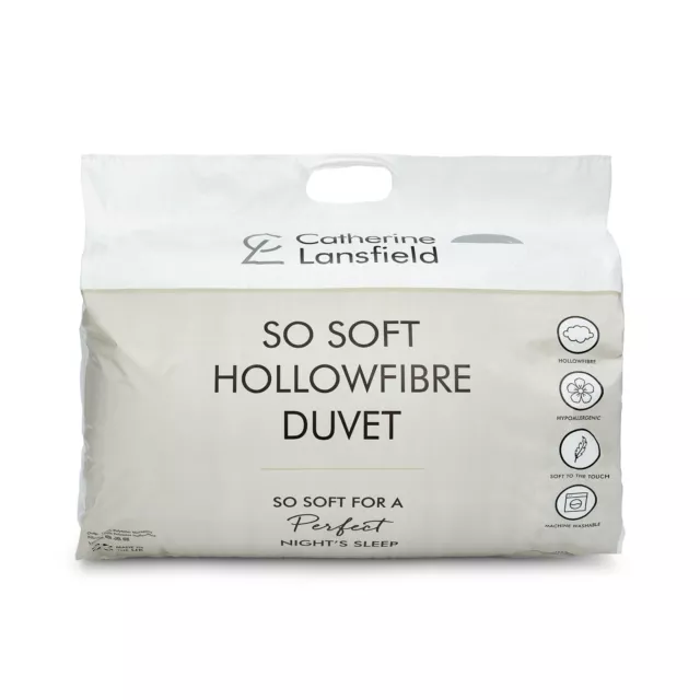 Catherine Lansfield So Soft Hollowfibre Hypoallergenic Duvet/Quilt 13.5 Tog