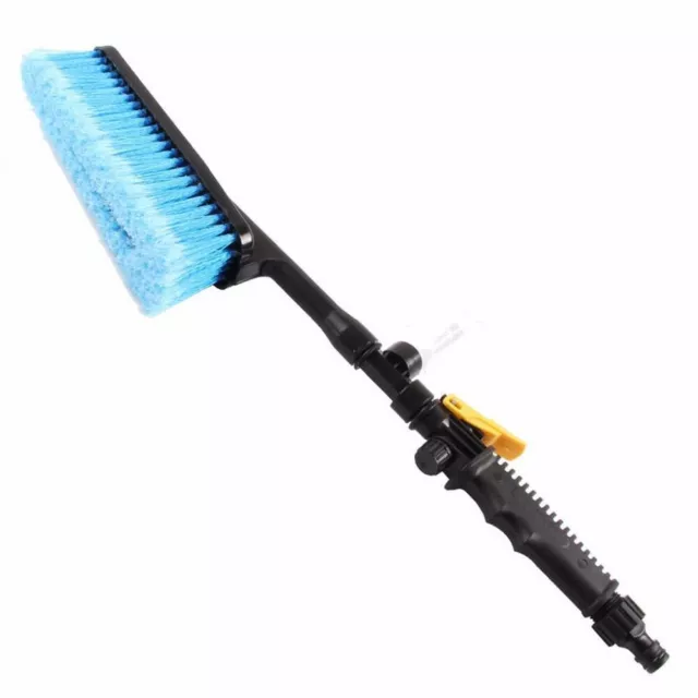 Brosse de lavage de voiture à cheveux doux avec bouteille en mousse poignée lo