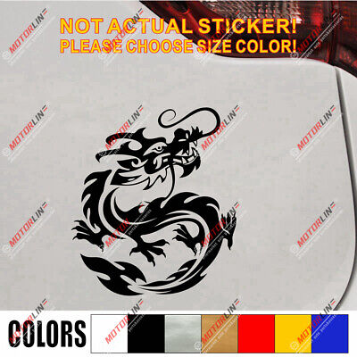Chinese Dragon East Asian Dragon Decal Sticker Car Vinyl pick size color b