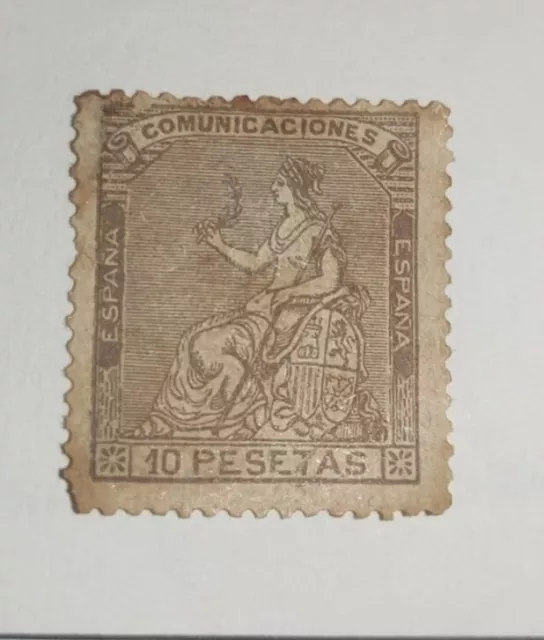 Edifil 140* 10 pesetas 1873  - Alegoría de España, Auténtico, Valor Clave