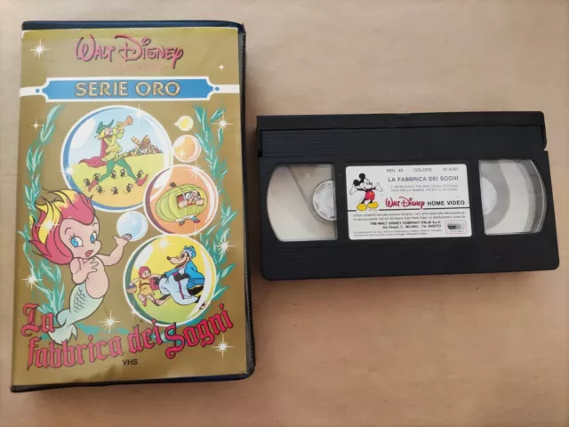 La Fabbrica Dei Sogni Vhs Walt Disney Serie Oro 1987