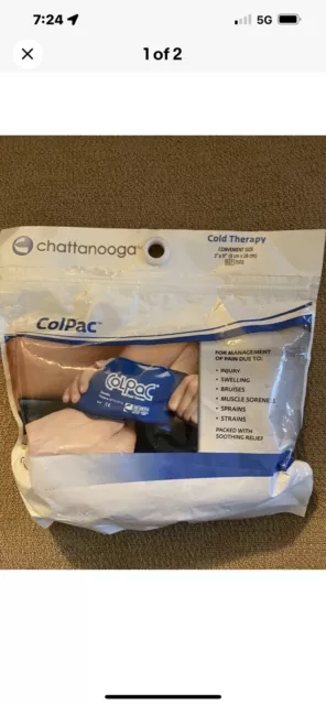 Chattnooga Colpac Cold Therapy, Blue Vinyl, 3" X 11" Re-usable. New