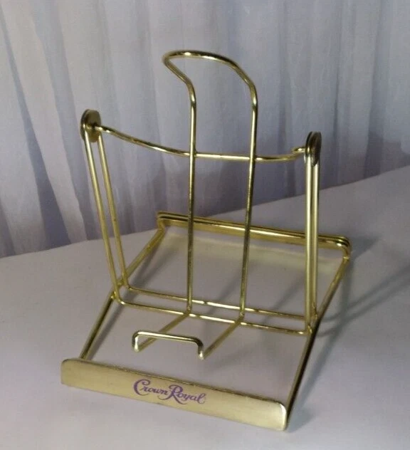 Crown Royal Whisky  Swinging Cradle Metal Vintage Tilt Pour Store Advertising