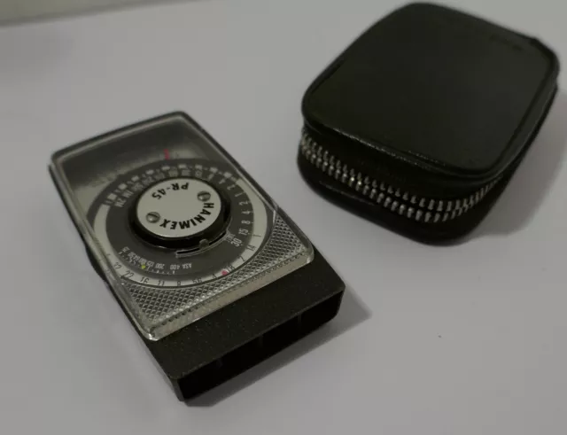 Tiny Hanimex Pr-45 Selenium Cell Exposure / Light Meter .