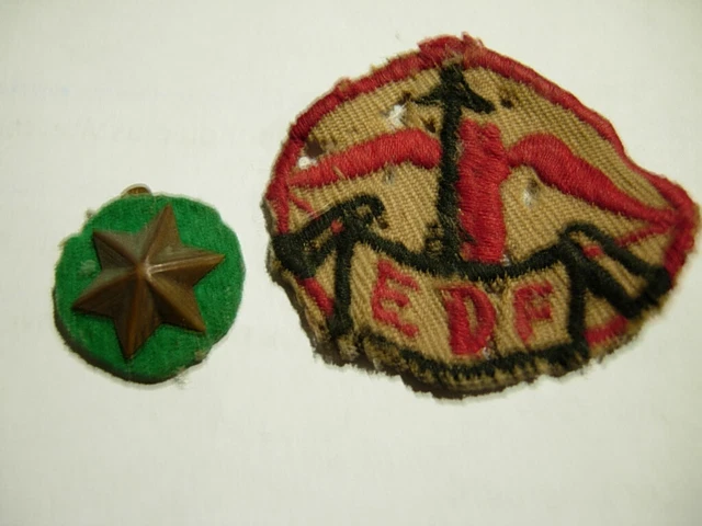 Écusson Scoutisme Ancien PROMESSE SCOUT FRANCE Original Tissu - Occasion
