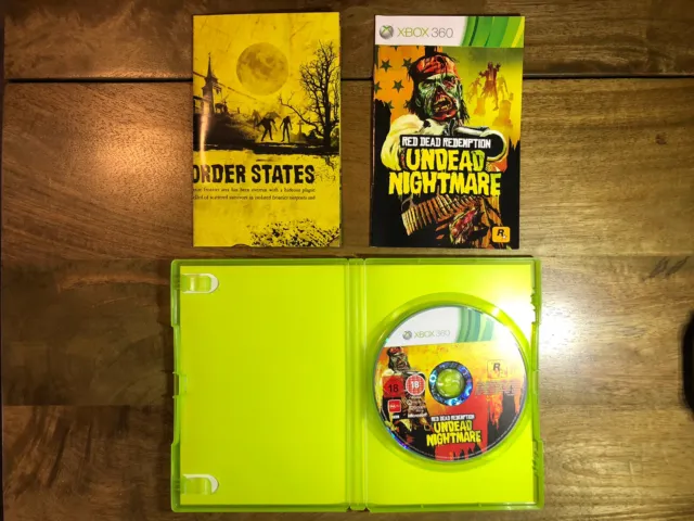 Red Dead Redemption: Undead Nightmare (Microsoft Xbox 360, 2010) With POSTER!