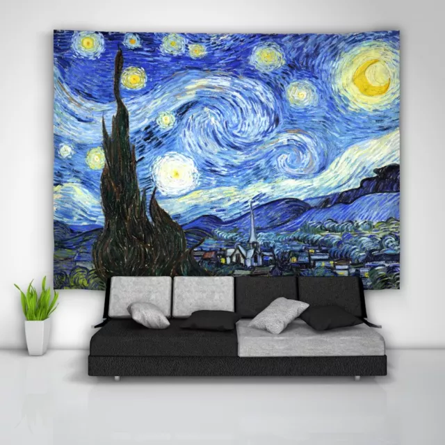 Van Gogh Tranquility Wandteppich Kunst Wandbehang Tisch Bettdecke Poster