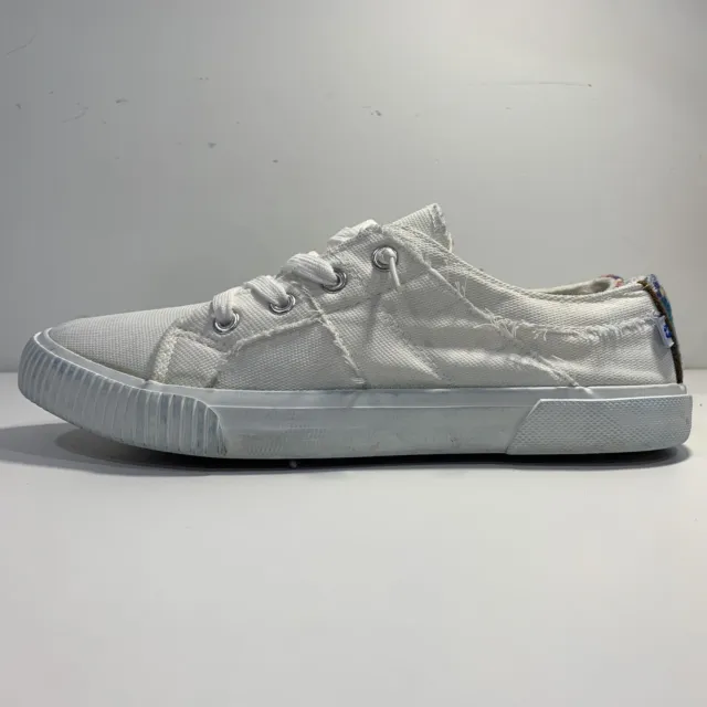 Tommy Bahama Women's Size 8 Lace-up Sneaker Shoes Canvas White Beach Boat Casual