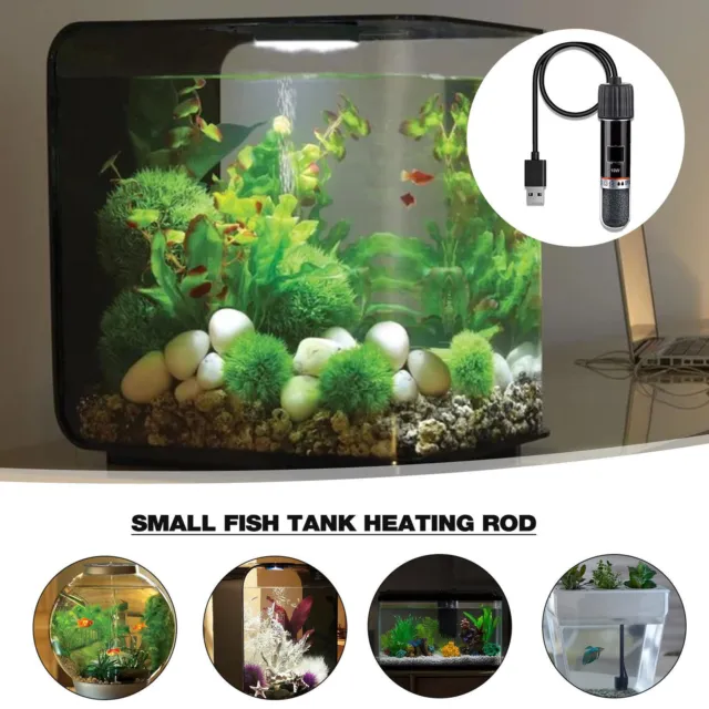 USB Mini Aquarium Heating Rod For Small Fish Tank 26°C Constant Temperature Heat