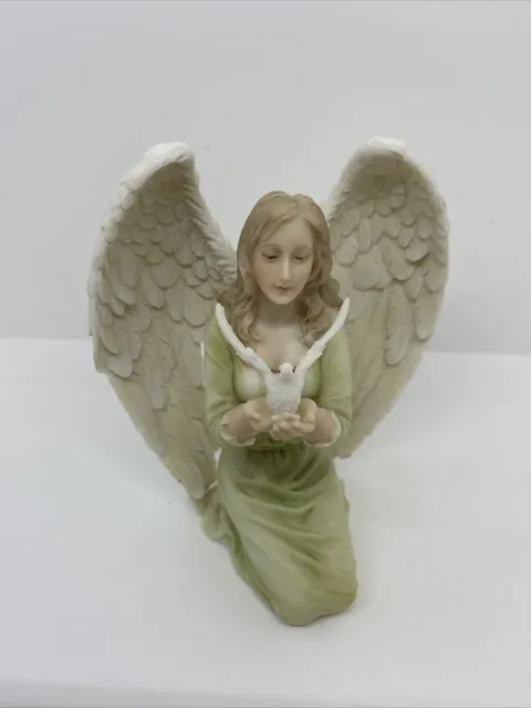 Heavenly Peace 15cm Willow Hall Studio Collection. Angel & Dove Veronese Design
