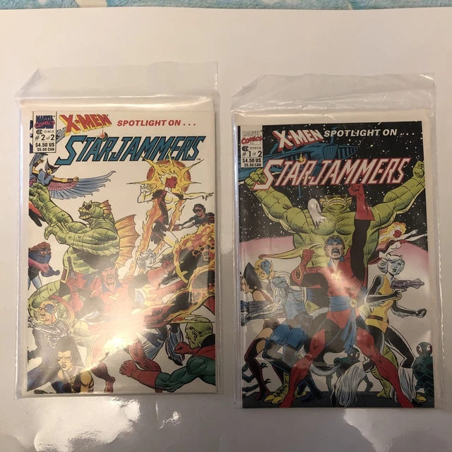 X-Men Spotlight on the Starjammers #1-2 (1990) COMPLETE series Marvel Comics FVF