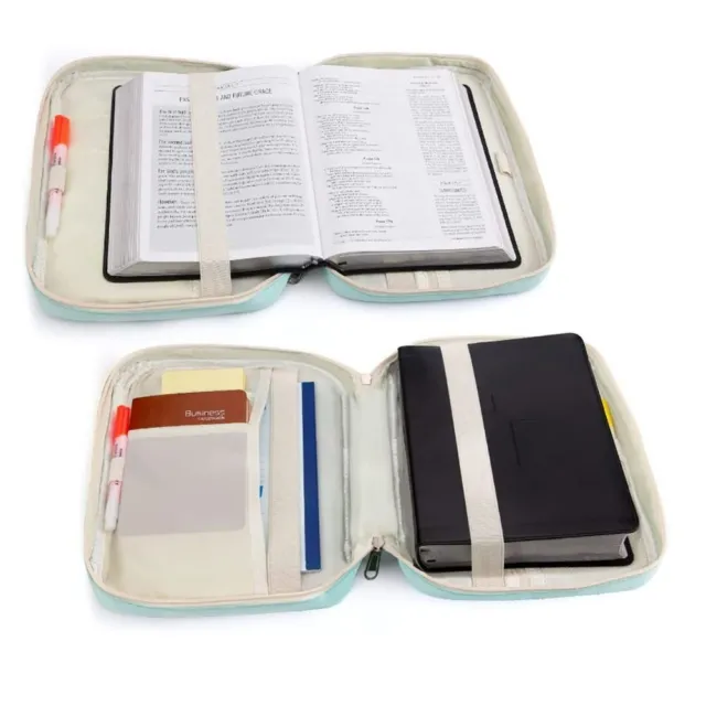 Multi-Pockets Bible Covers Durable Church Bag Book Stand Bible Case  1pcs