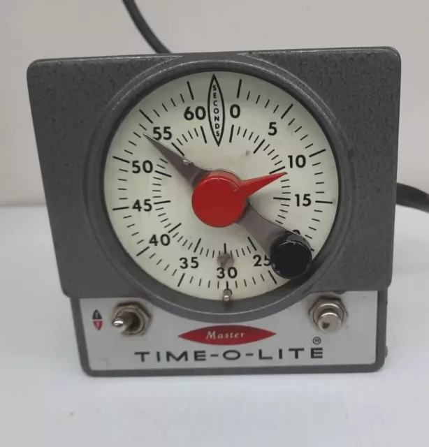 Fotografía temporizador de cuarto oscuro Master Time-O-Lite M-59 - vintage funcionando